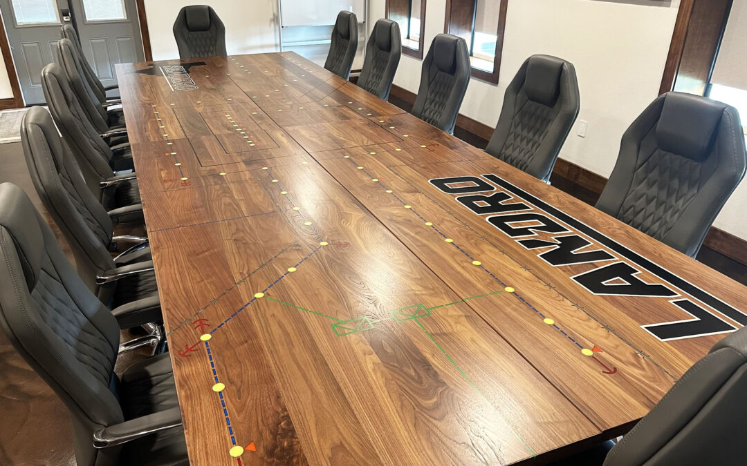 Walnut Modular Conference Tables