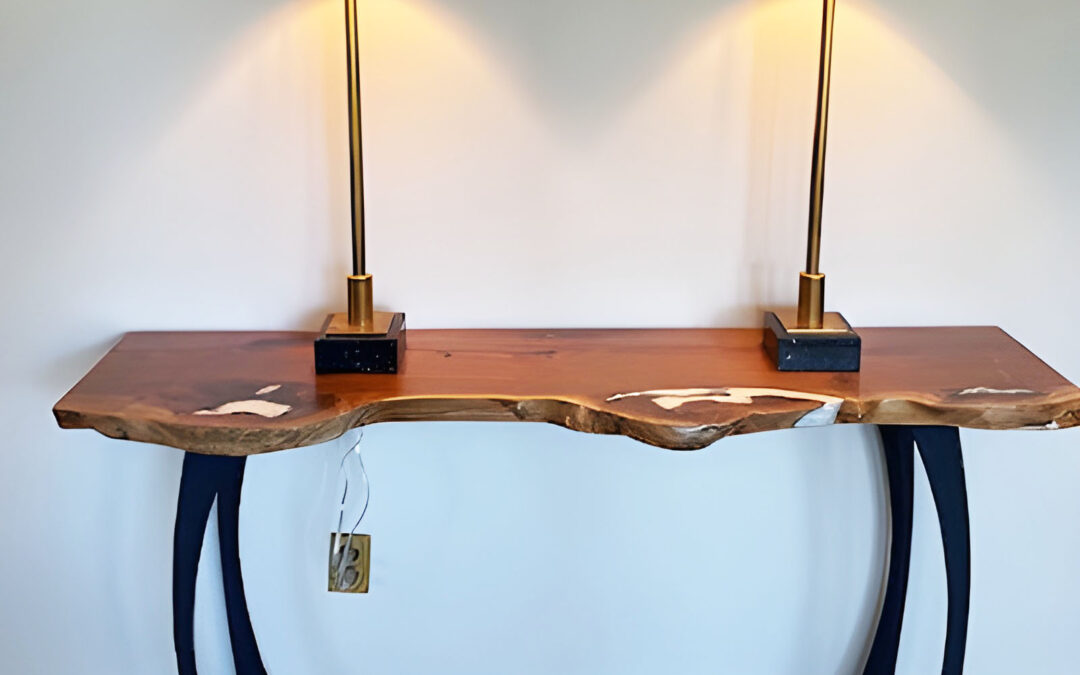 Small Walnut Sofa Table