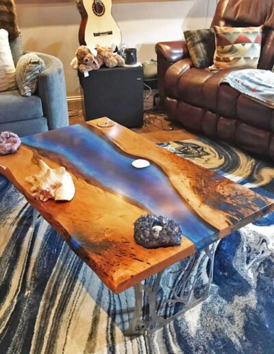 dual epoxy cherry wood coffee table 11