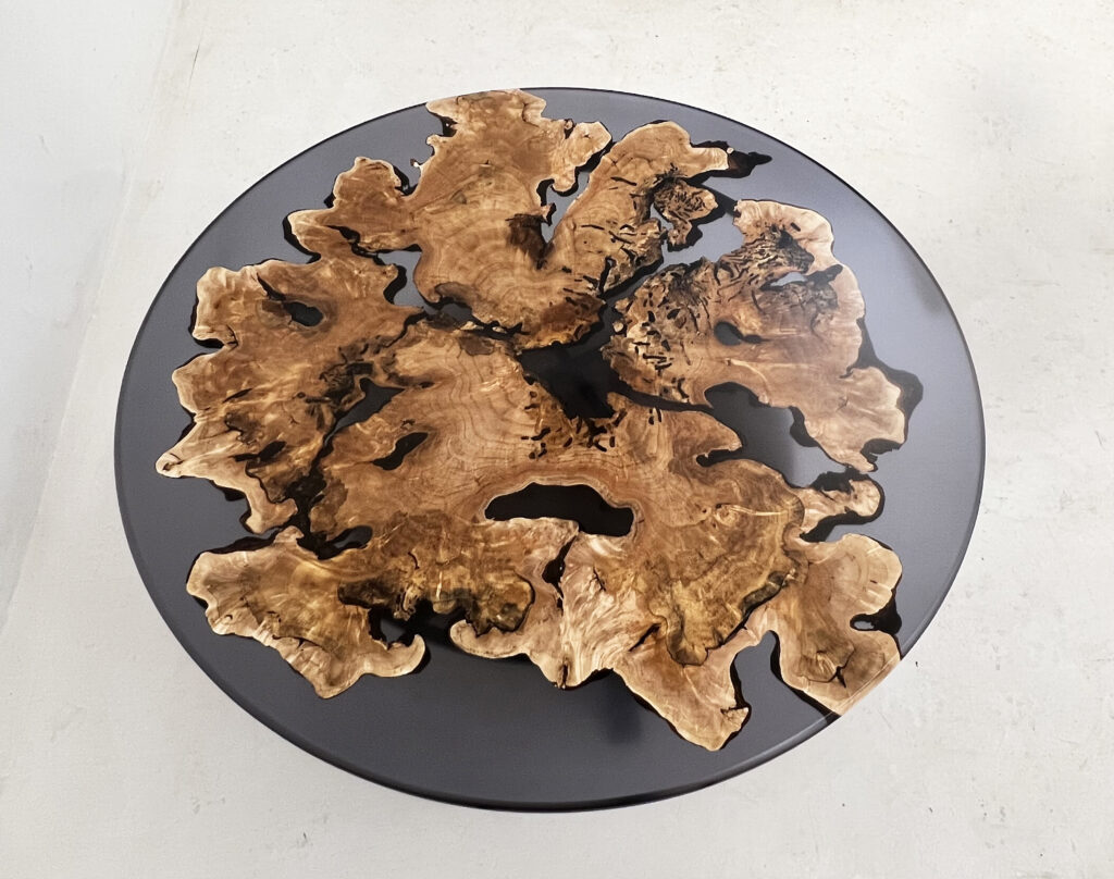 http://Translucent%20Black%20Epoxy%20&%20Maple%20Burl%20Coffee%20Table%209