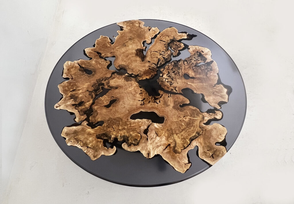 http://Translucent%20Black%20Epoxy%20&%20Maple%20Burl%20Coffee%20Table%208
