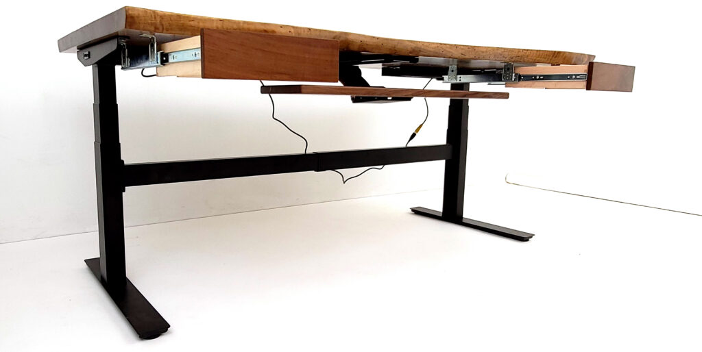 http://Uplift%20Live%20Edge%20Desk%20With%20Green%20Epoxy%20&%20Walnut%20Wood%209