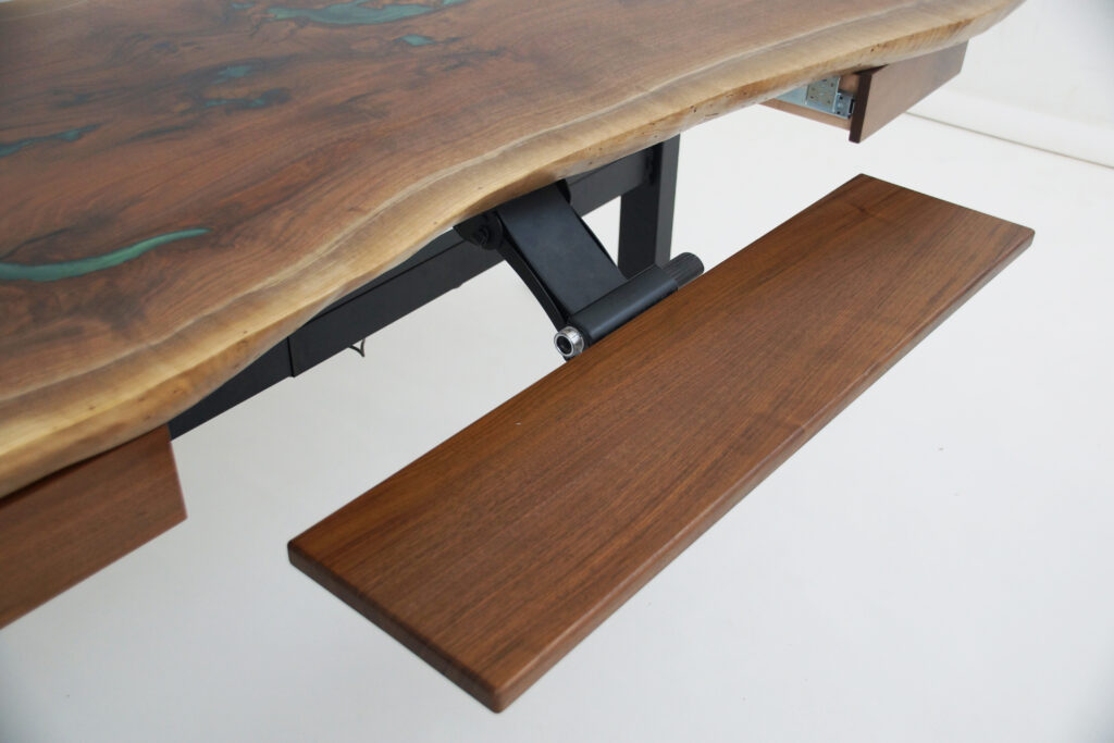 http://Uplift%20Live%20Edge%20Desk%20With%20Green%20Epoxy%20&%20Walnut%20Wood%208