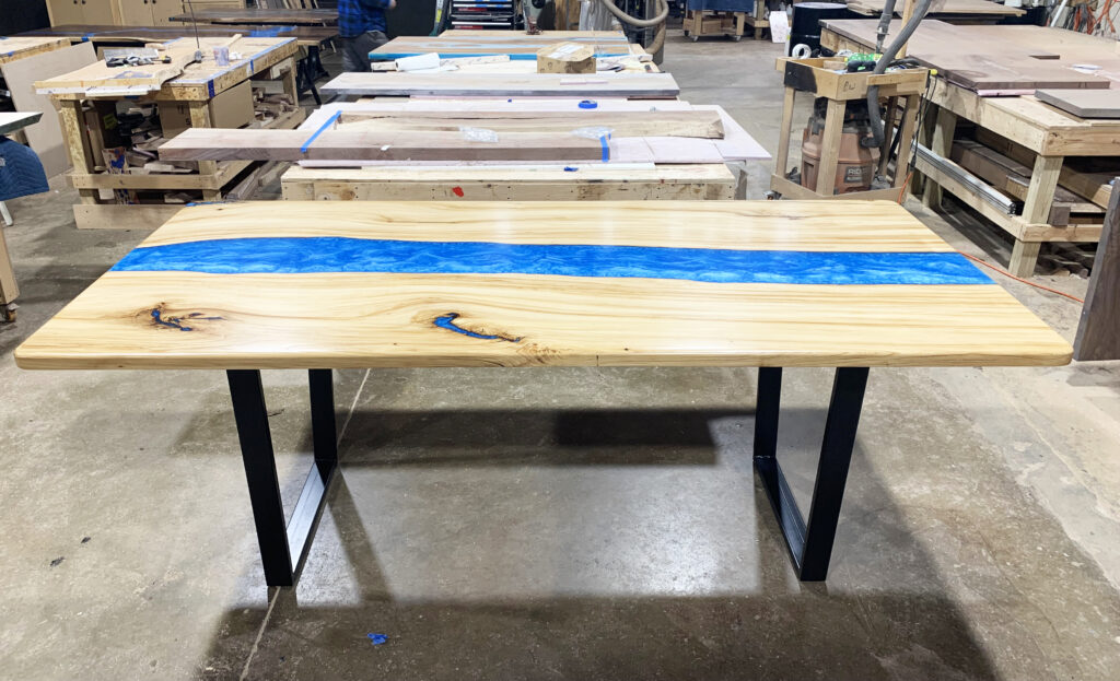 http://Blue%20Epoxy%20&%20Elm%20Dining%20Table%204