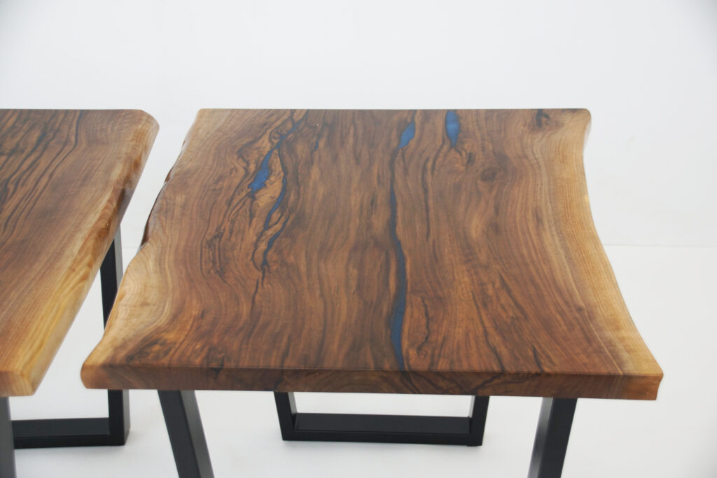 http://Blue%20Epoxy%20&%20Live%20Edge%20Walnut%20Side%20Tables%206