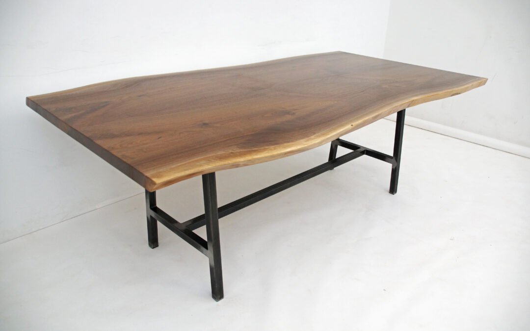 Large Live Edge Walnut Dining Table