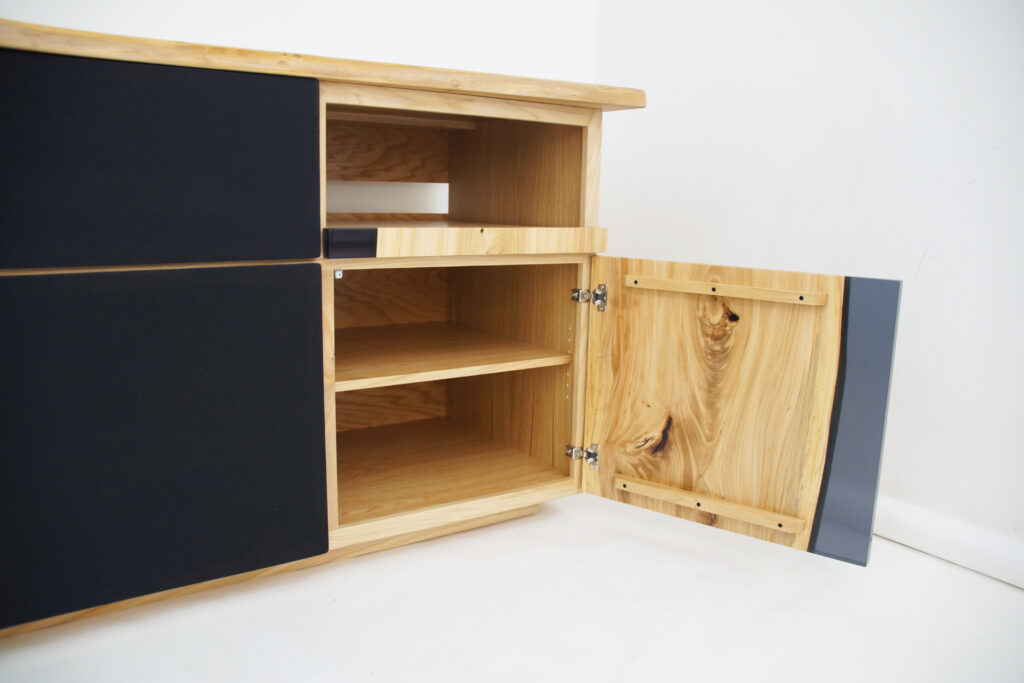 http://Translucent%20Black%20Epoxy%20&%20Elm%20Entertainment%20Center%209