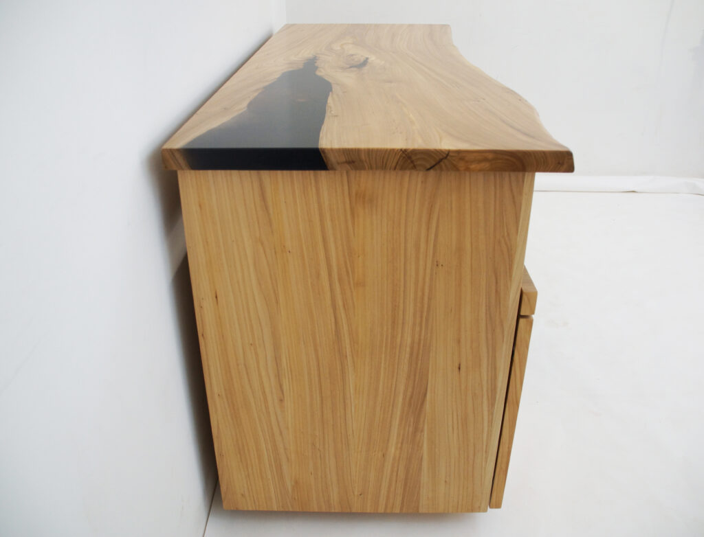 http://Translucent%20Black%20Epoxy%20&%20Elm%20Entertainment%20Center%207