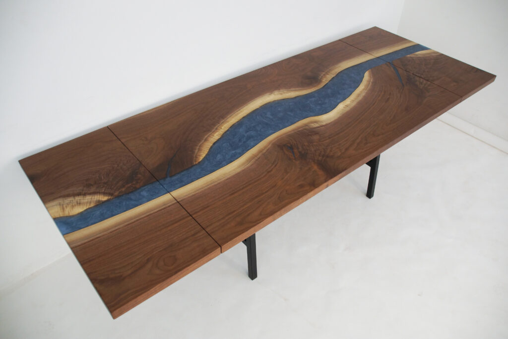 http://LED%20Lit%20Walnut%20River%20Table%20With%20Leif%20Extensions