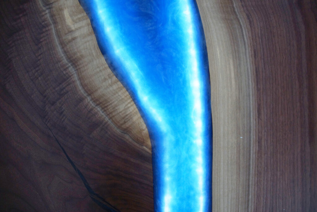 http://LED%20Lit%20Walnut%20River%20Table%20With%20Leif%20Extensions%2013