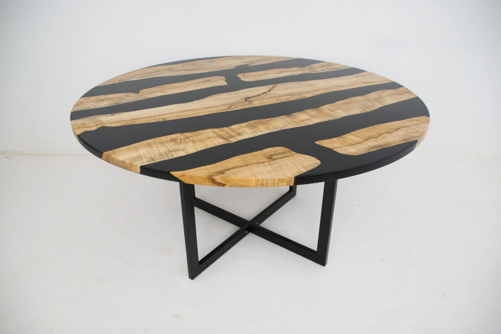http://Round%20Elm%20Kitchen%20Table%20With%20Black%20Epoxy%201762%202