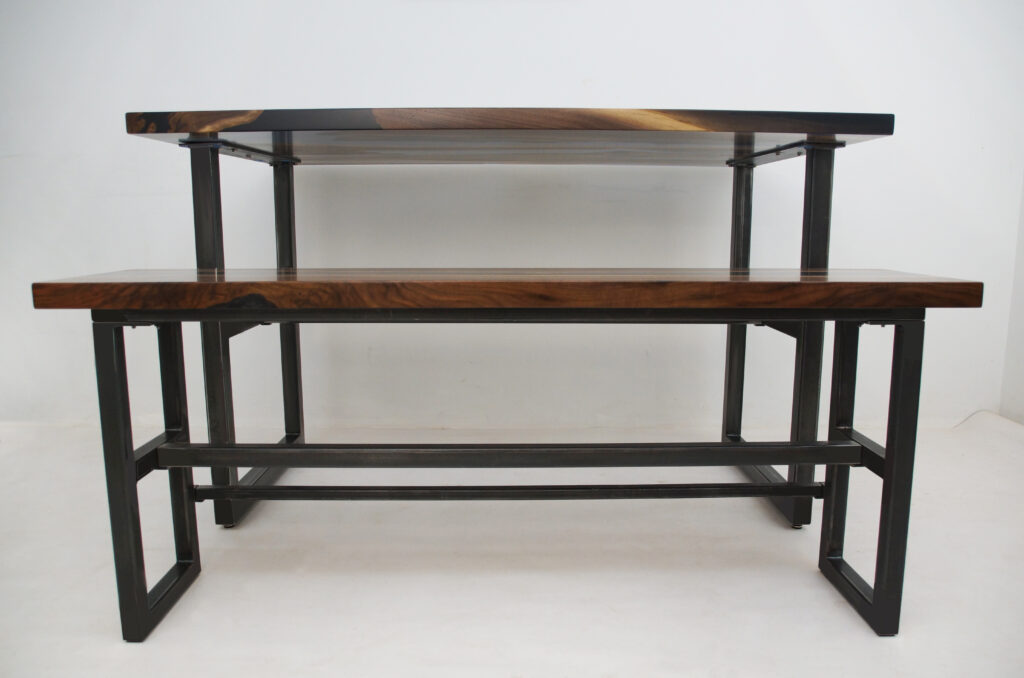 http://Distressed%20Walnut%20River%20Table%20With%20Translucent%20Epoxy%201801%205