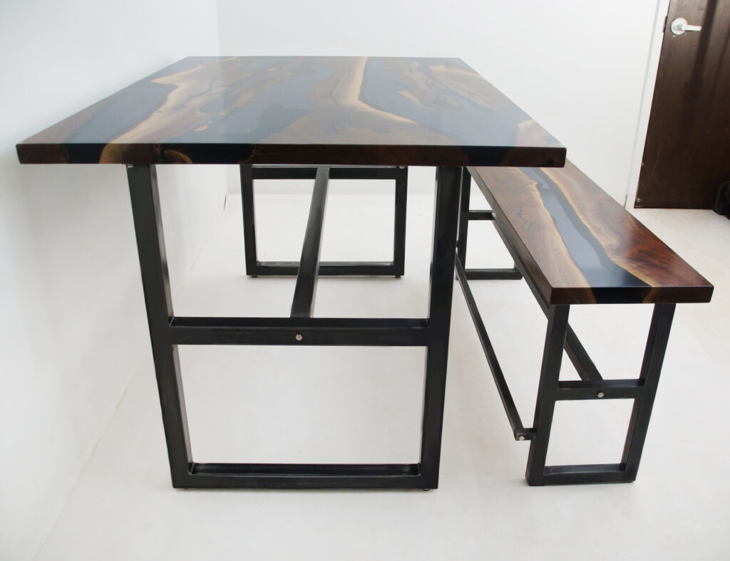http://Distressed%20Walnut%20River%20Table%20With%20Translucent%20Epoxy%201801%203
