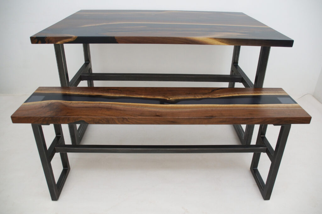http://Distressed%20Walnut%20River%20Table%20With%20Translucent%20Epoxy%201801%202