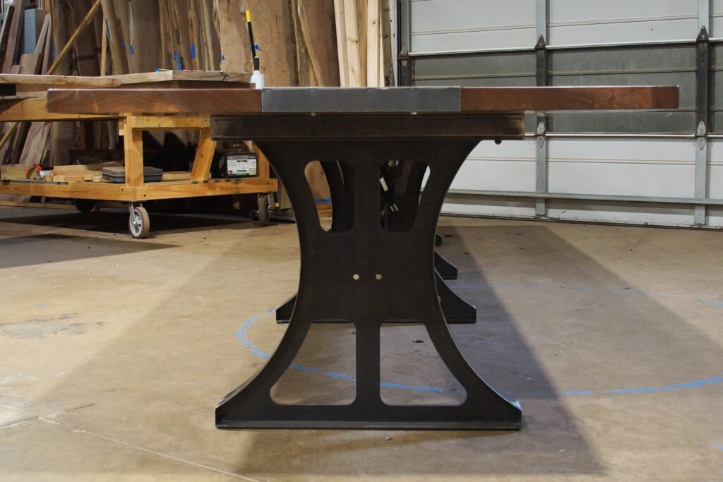 http://Walnut%20Conference%20Table%20With%20Steel%20Inlay%201794%204