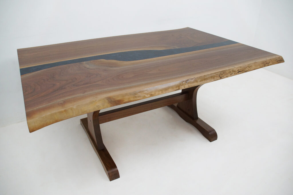 http://Live%20Edge%20Walnut%20Dining%20Table%201783