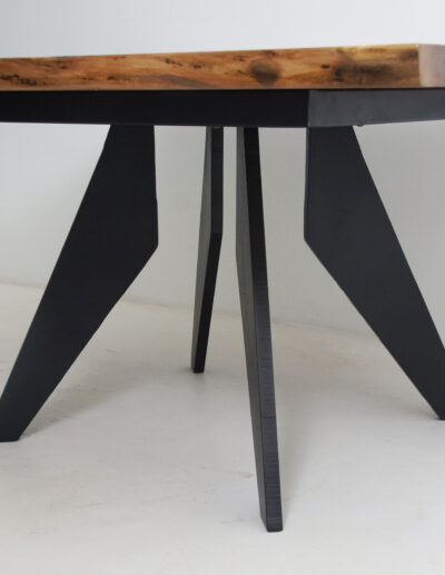 Live Edge River Table With Custom Base 1361 8