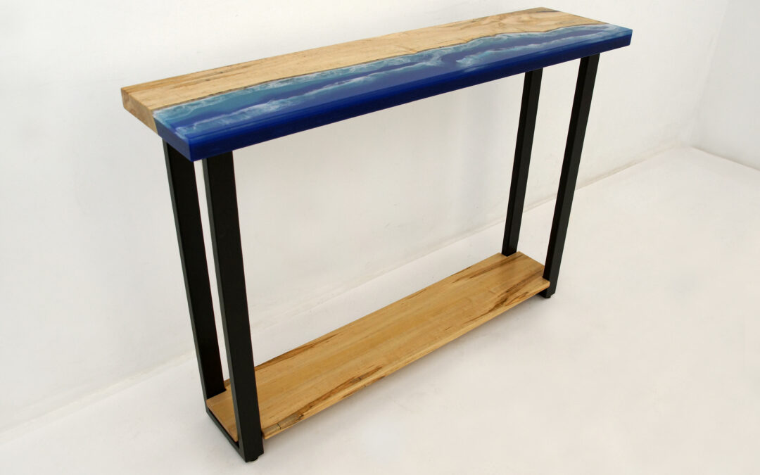 Epoxy Ocean Sofa Table