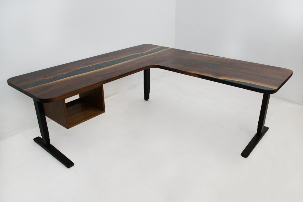 http://L%20Shaped%20Walnut%20River%20Desk%20With%20Adjustable%20Height%20Functionality%201866