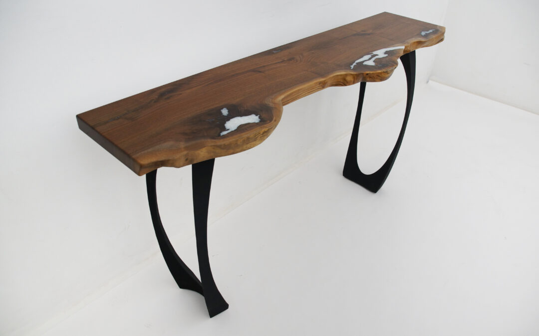 Small Walnut Sofa Table