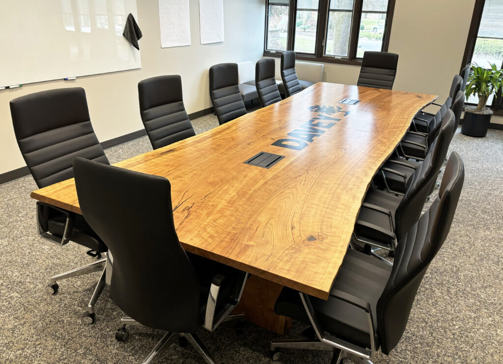 http://Live%20Edge%20Cherry%20Conference%20Table%20With%20CNC%20Logo%202