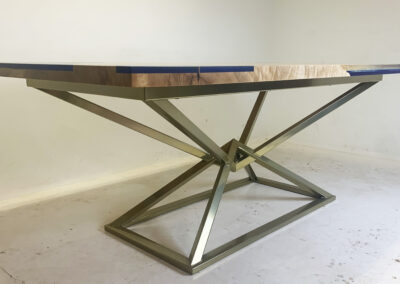 Maple Dining Table With Shoreline Topography 5
