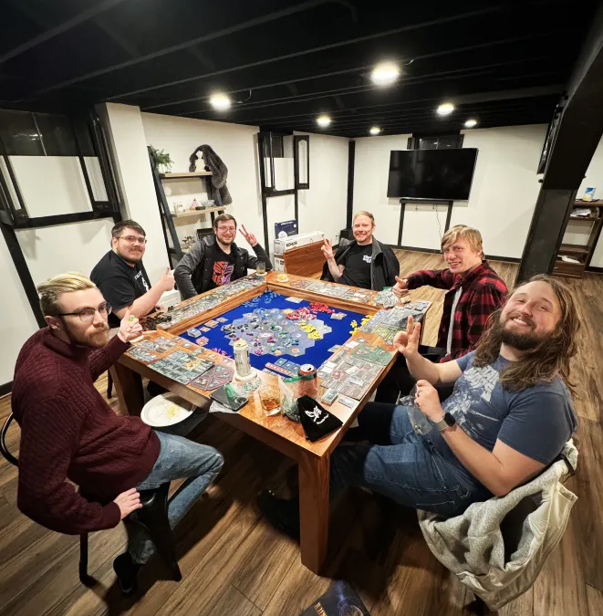 Mahogany Gaming Table