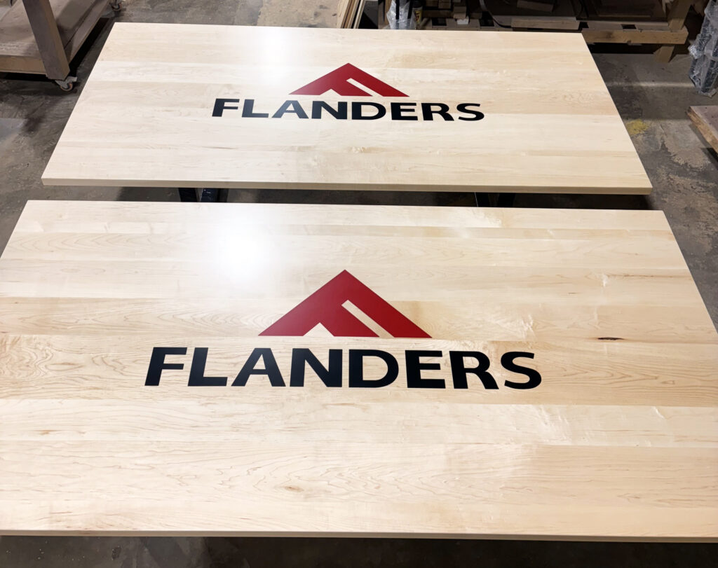 http://Matching%20Maple%20Conference%20Tables%20With%20Custom%20Logo%206