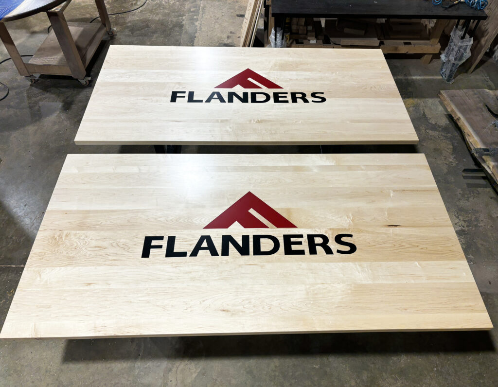 http://Matching%20Maple%20Conference%20Tables%20With%20Custom%20Logo%204