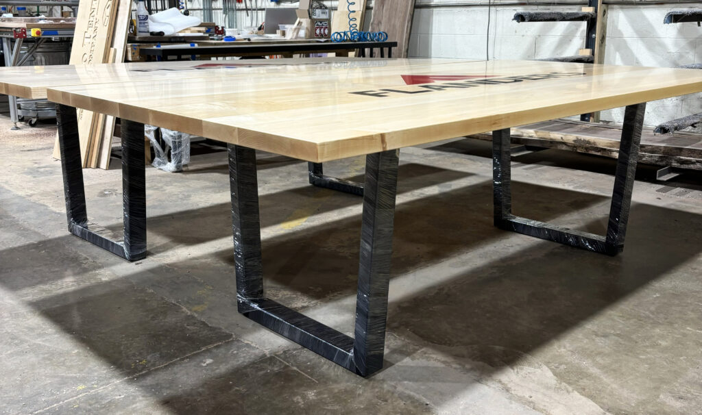 http://Matching%20Maple%20Conference%20Tables%20With%20Custom%20Logo%203