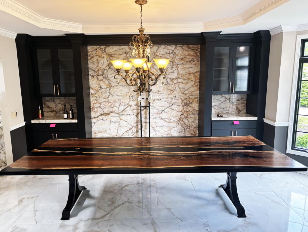 http://Distressed%20Black%20Walnut%20Epoxy%20River%20Dining%20Table%201