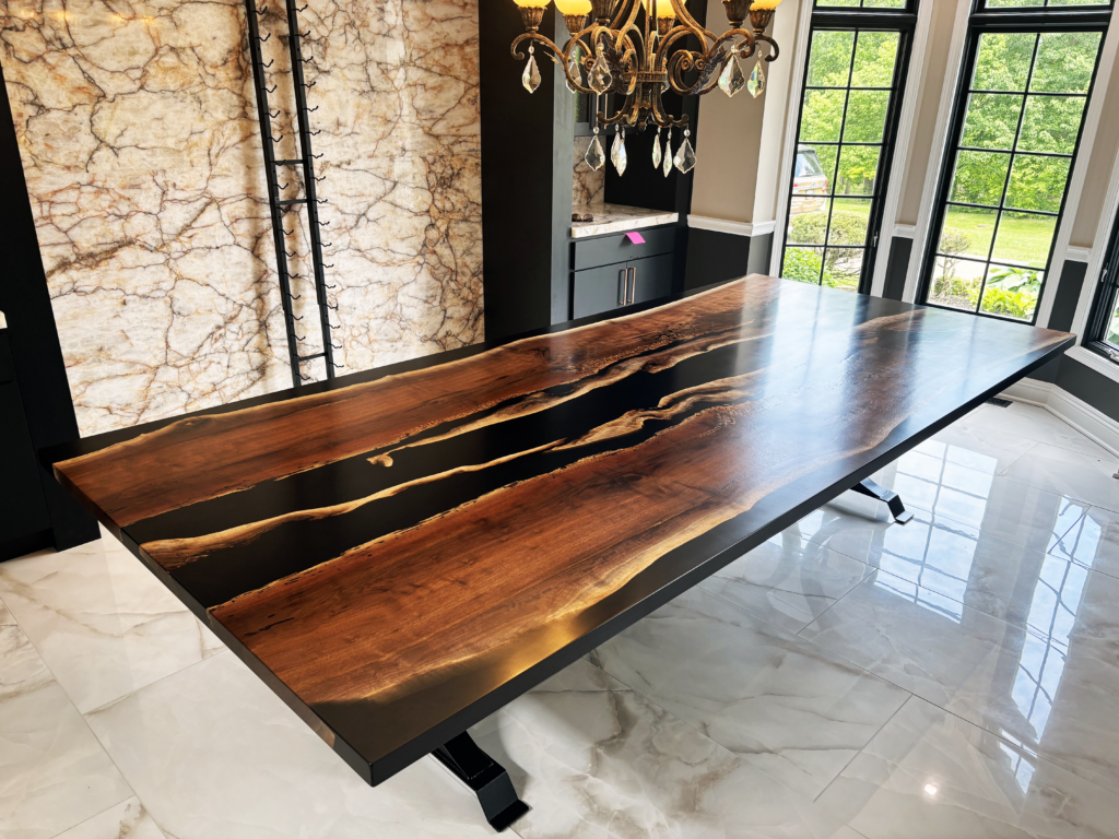http://Distressed%20Black%20Walnut%20Epoxy%20River%20Dining%20Table%204