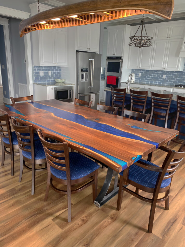 http://Live%20Edge%20Walnut%20Dining%20Table%20With%20Dual%20Blue%20Epoxy%201780%208