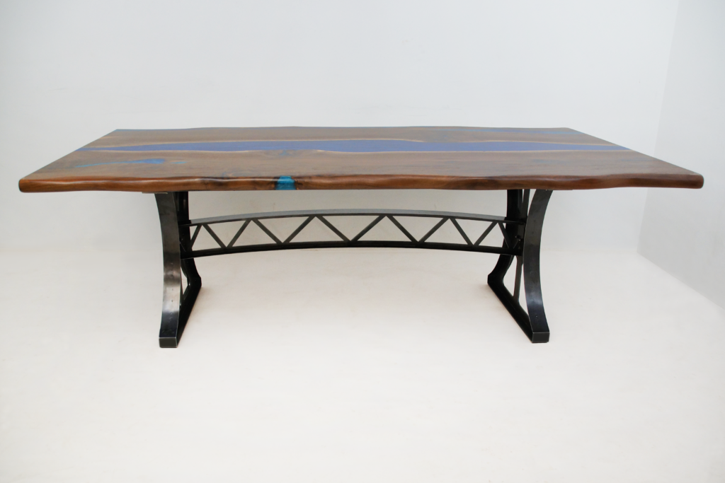 http://Live%20Edge%20Walnut%20Dining%20Table%20With%20Dual%20Blue%20Epoxy%201780%203