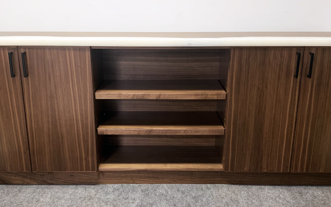 Cabinet With White Resin