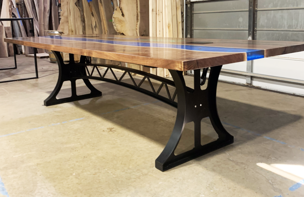 http://Walnut%20Conference%20Table%20With%20Embedded%20Drillbits%208