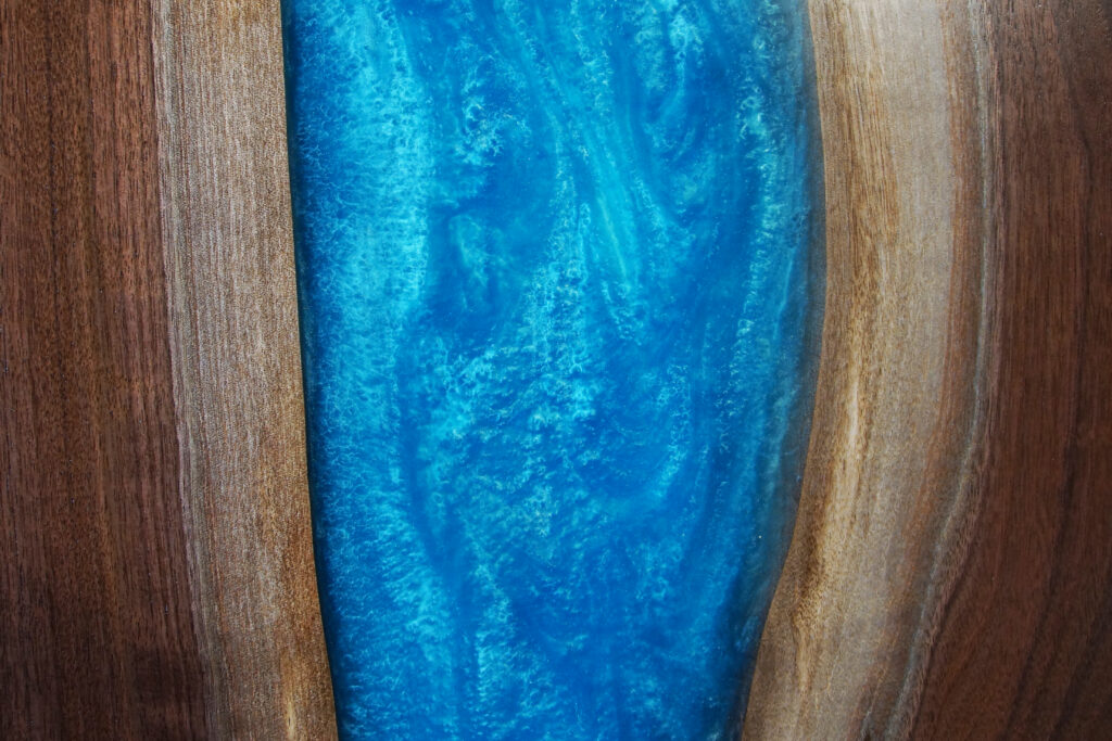 http://Walnut%20Conference%20Tables%20With%20Custom%20Blue%20Green%20Epoxy%206