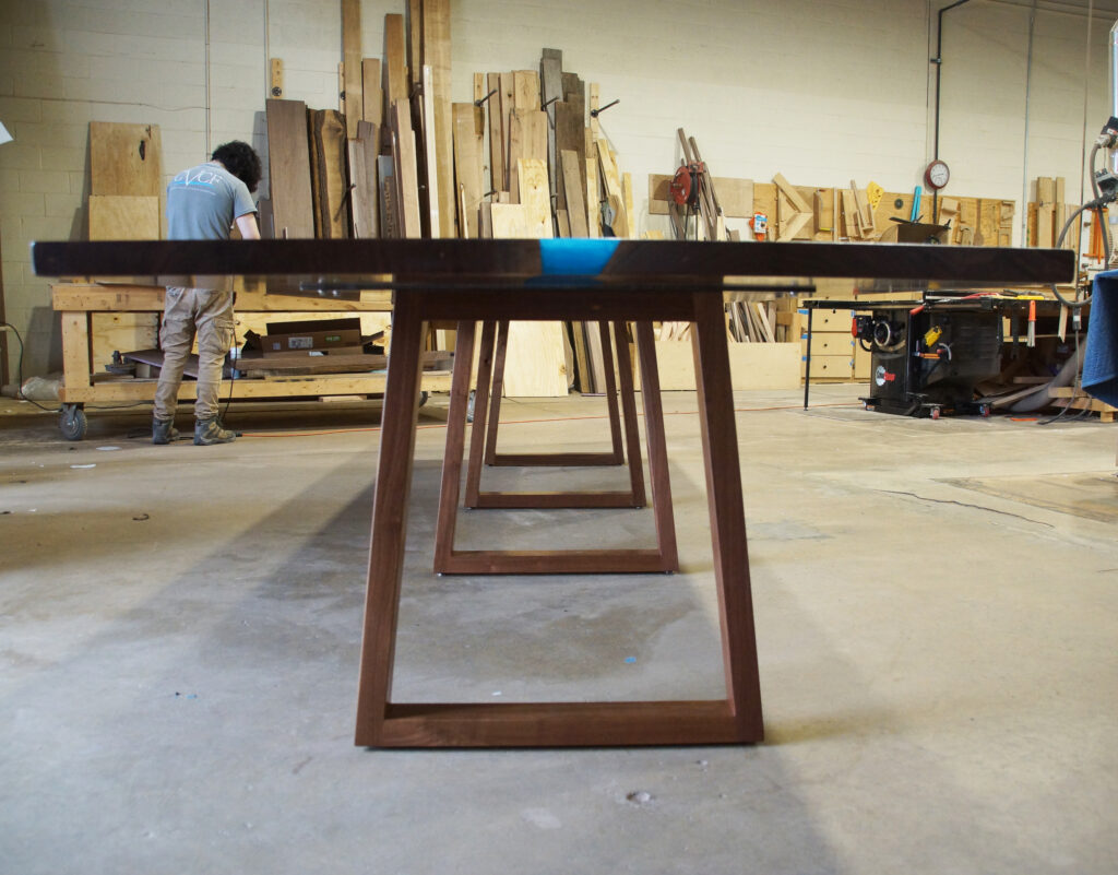 http://Walnut%20Conference%20Tables%20With%20Custom%20Blue%20Green%20Epoxy%204