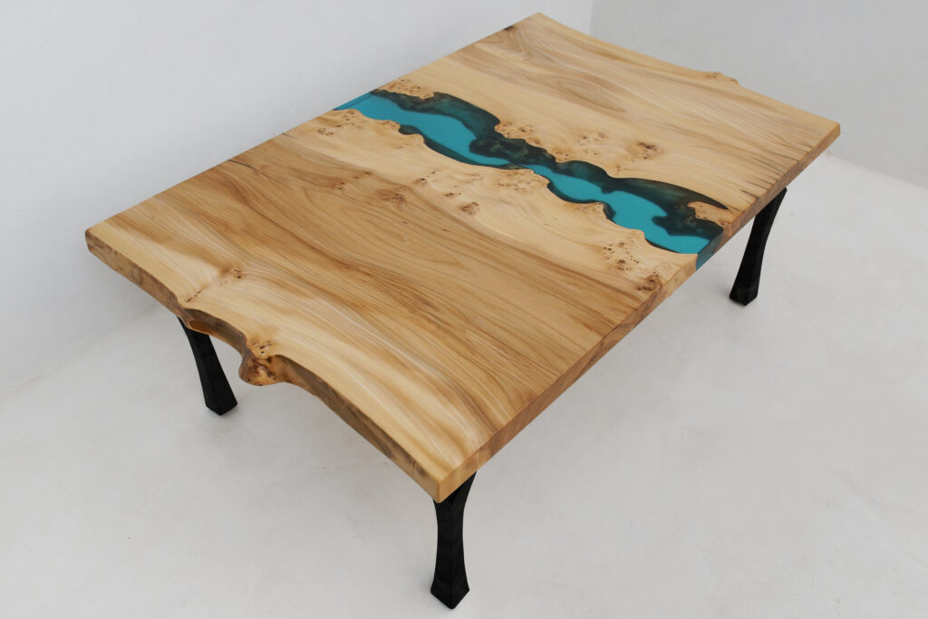 http://Elm%20Coffee%20Table%20With%20Translucent%20Blue%20Epoxy%200050