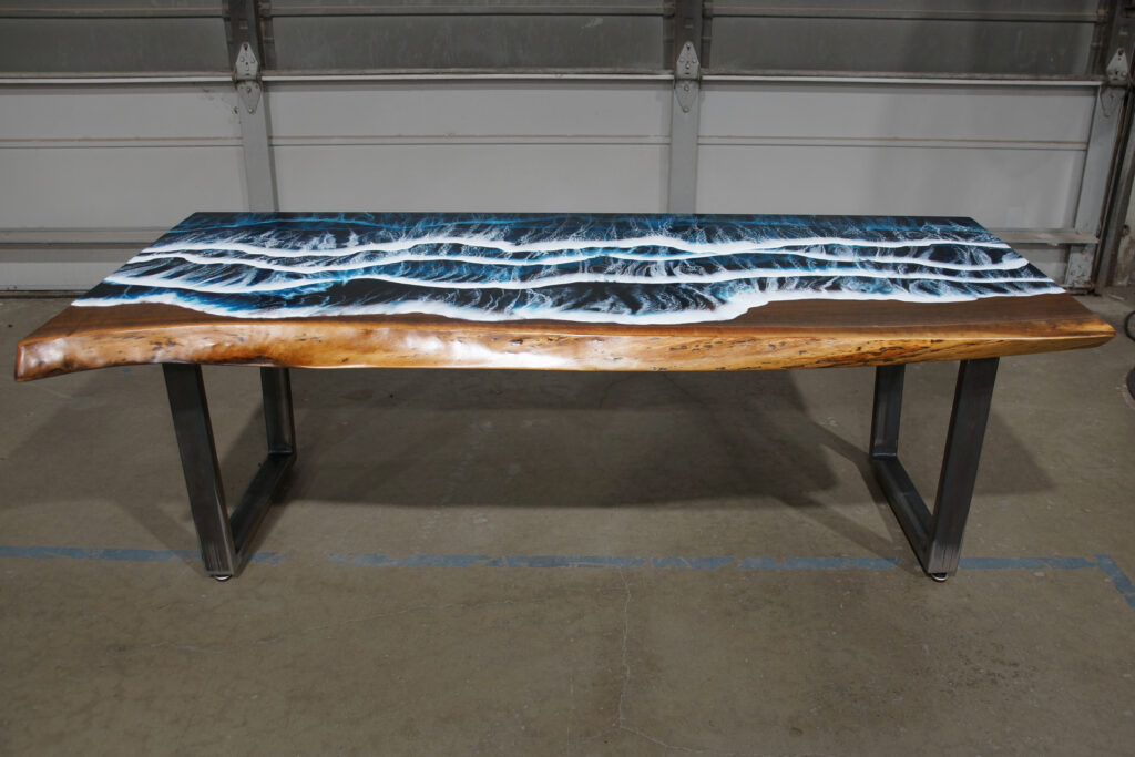 http://Ocean%20Scene%20Coffee%20Table%20With%20Live%20Edge%20&%20Walnut%20Wood%201940%206
