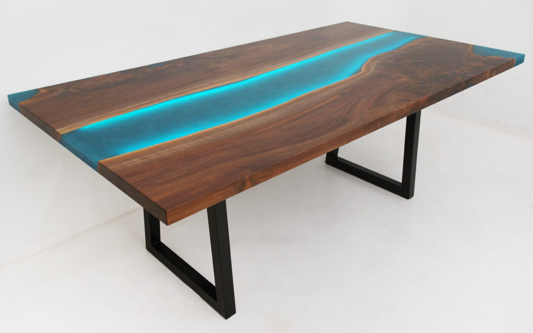LED Epoxy Dining Table