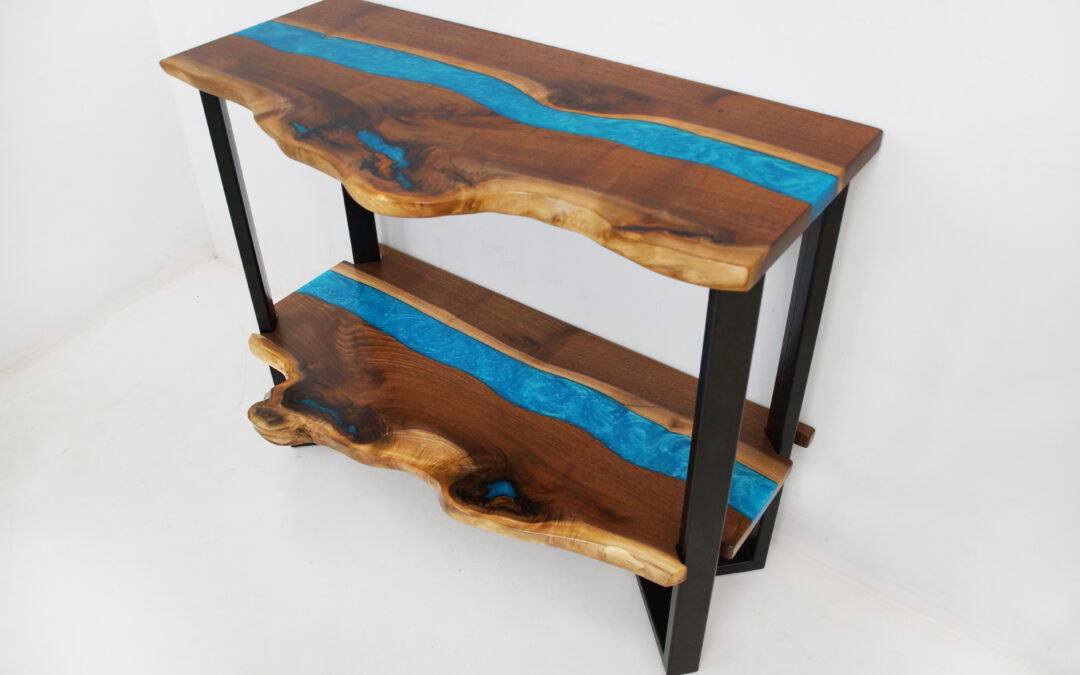 Live Edge Epoxy Shelves