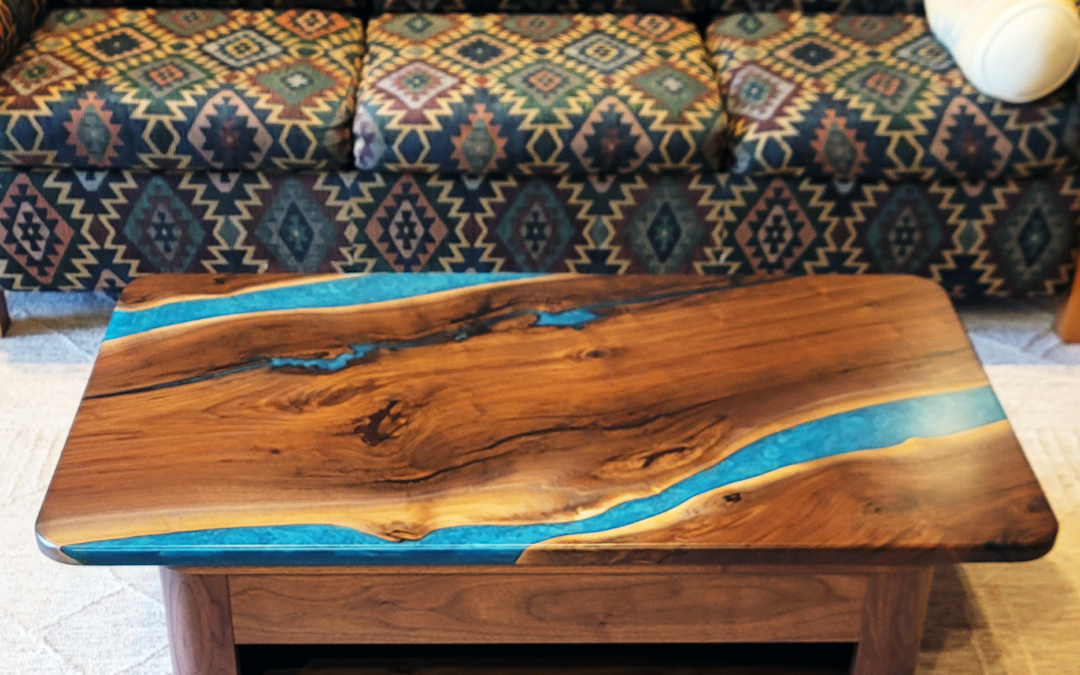 Walnut Coffee Table With Storage