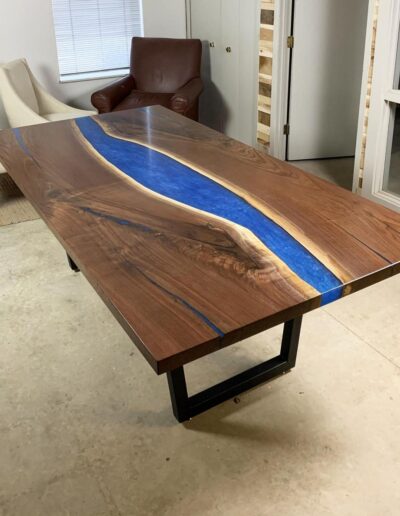 epoxy dining table