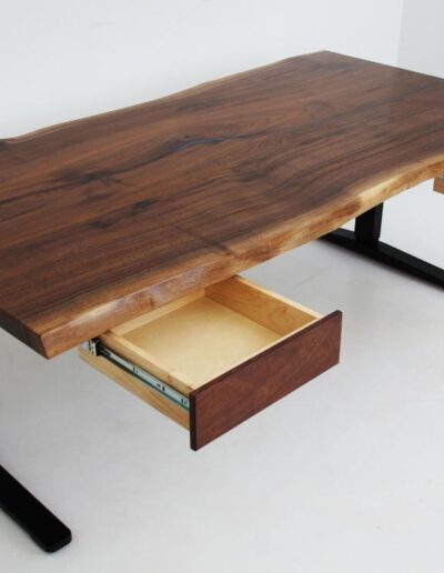 custom wood furniture online custom wood standing desk with drawers