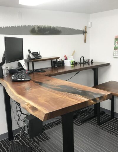 two part live edge corner desk 7