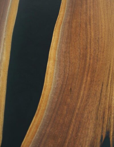 matching walnut dining room table live edge bench 4