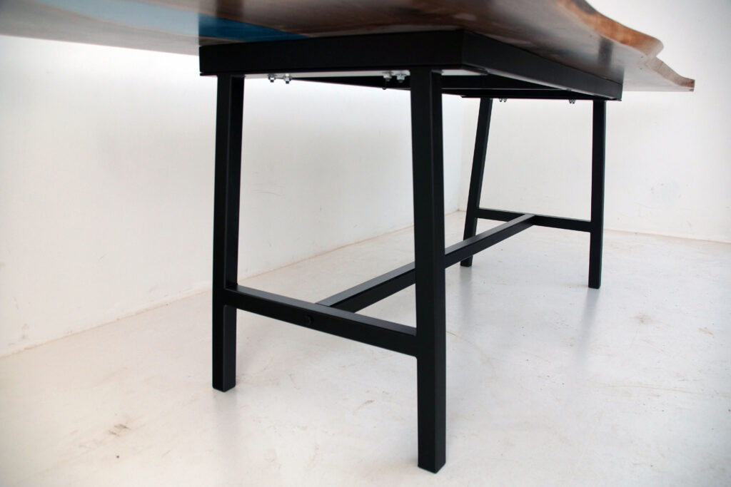 http://Walnut%20Dining%20Room%20Table%20With%20Blue%20Epoxy%20Resin%20River%209