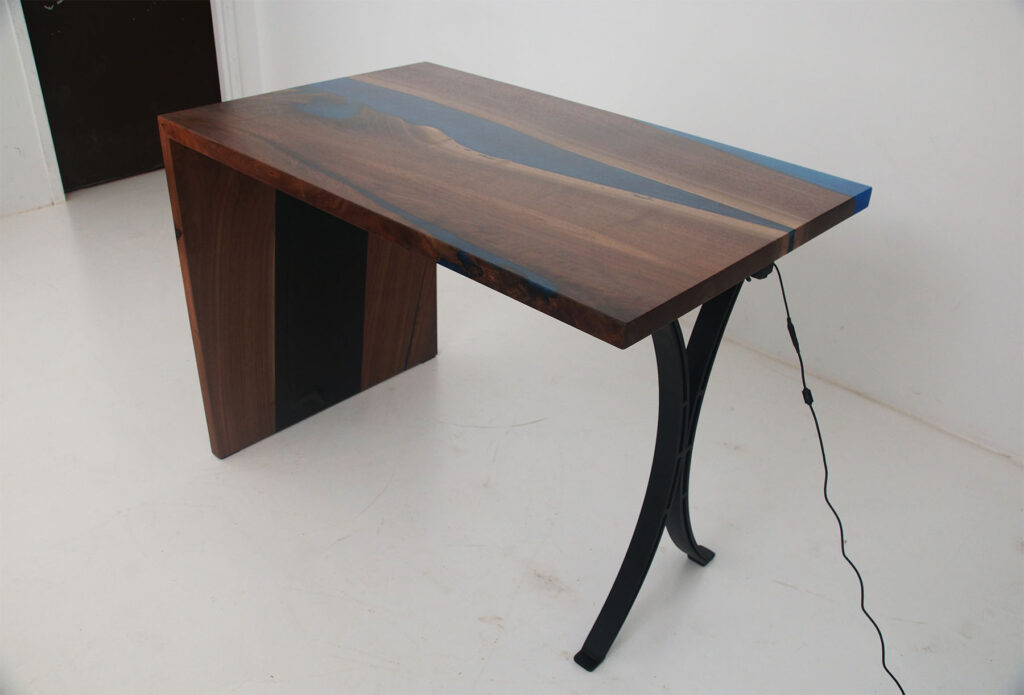 http://Walnut%20LED%20Lit%20Console%20River%20Table%208