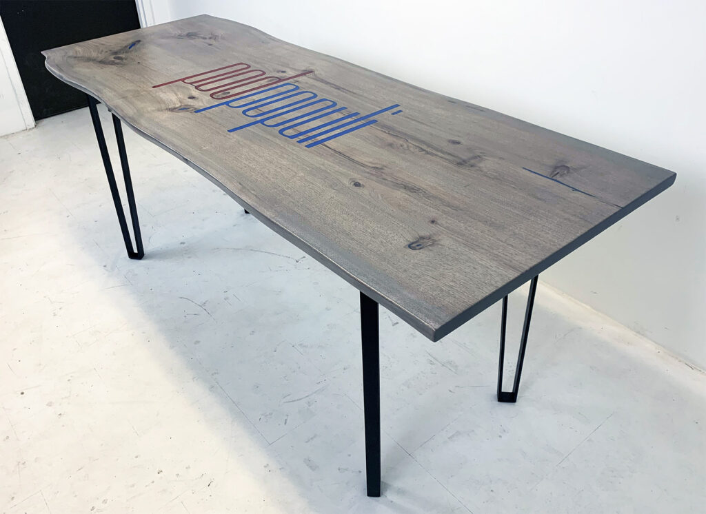 http://Epoxy%20&%20Bleached%20Walnut%20CNC%20Logo%20Podcasting%20Table%209